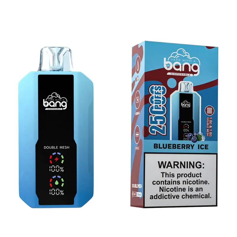 Bang 25000 Puffs 0% 2% 3% 5% Nic Disposable Vape Wholesale Blueberry Ice