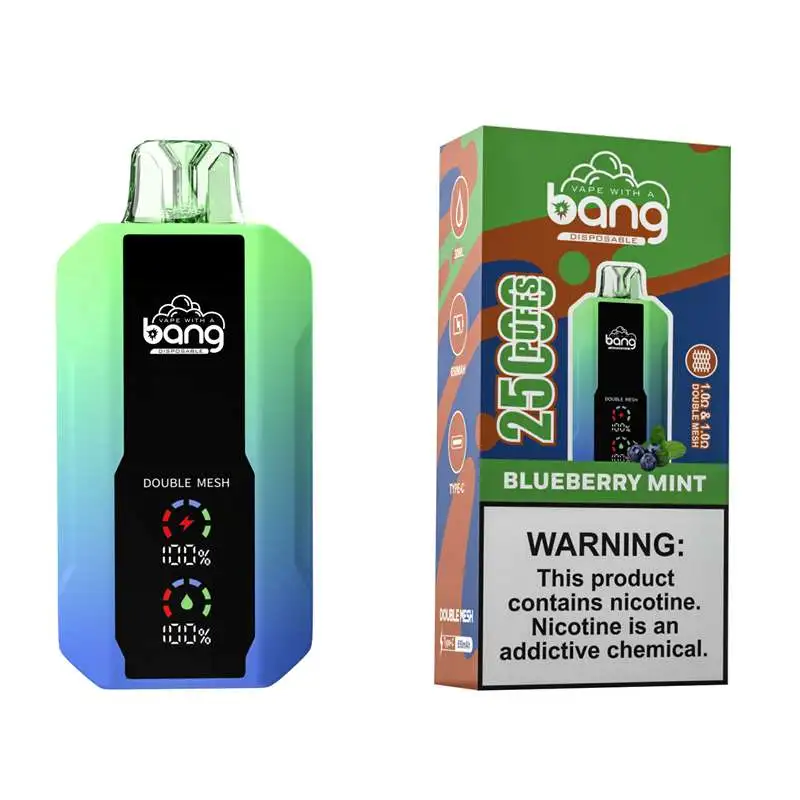 Bang 25000 Puffs 0% 2% 3% 5% Nic Disposable Vape Wholesale Blueberry Mint