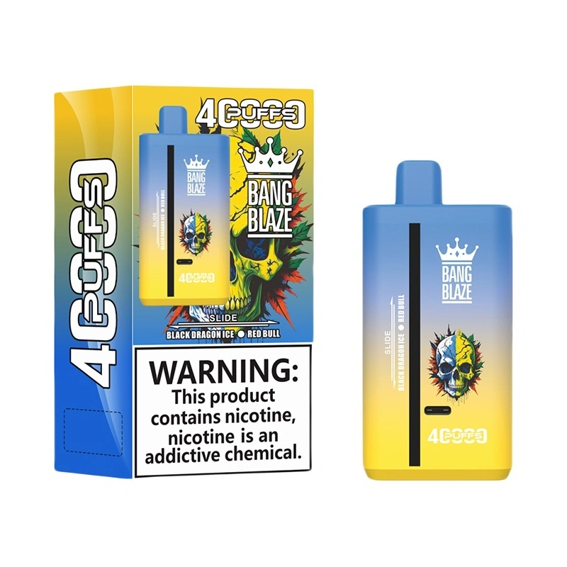 Bang Blaze 40000 Puffs 2 in 1 Disposable Vape Wholesale Black Drangon Ice & Red Bull