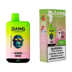 Bang Leader 45000 Puffs 2 in 1 Disposable Vape Wholesale Strawberry Kiwi & Peach Ice