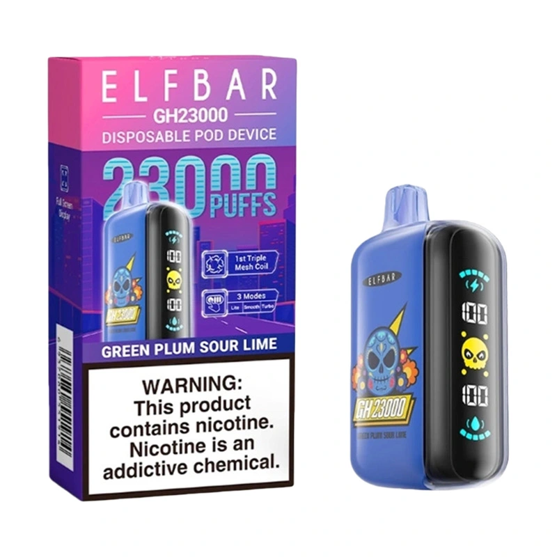 Elf Bar GH23000 23000 Puffs Disposable Vape Wholesale Green Plum Sour Lime