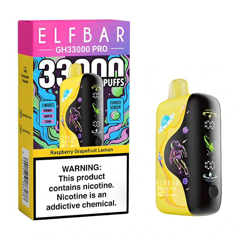 Elf Bar GH33000 Pro 33000 Puffs Disposable Vape Wholesale Raspberry Grapefruit Lemon