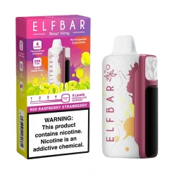 Elf Bar Sour King 30000 Puffs Disposable Vape Wholesale Red Raspberry Strawberry