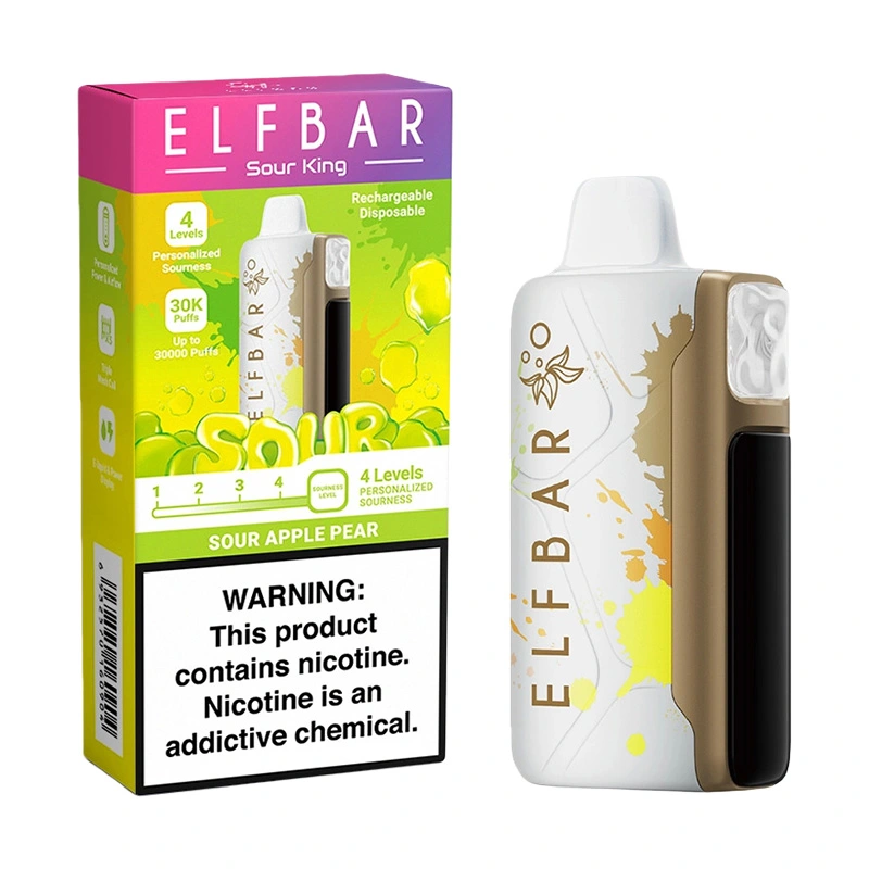 Elf Bar Sour King 30000 Puffs Disposable Vape Wholesale Sour Apple Pear