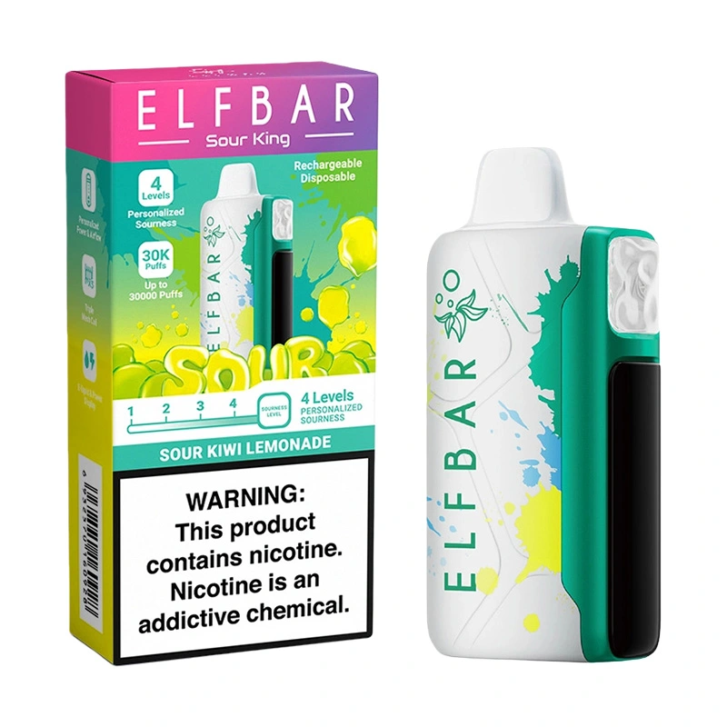 Elf Bar Sour King 30.000 Züge Einweg-E-Zigarette Großhandel Sour Kiwi Lemonade