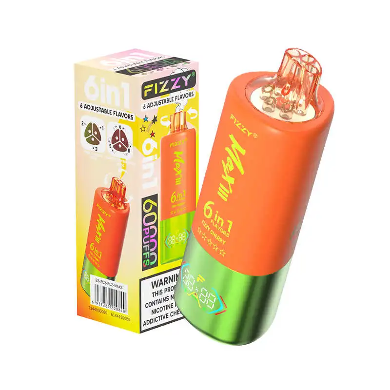 Fizzy MAX III 60000 Puffs 6 in 1 Disposable Vape Wholesale Blueberry Ice & Fizzy Cherry & Raspberry Lemon