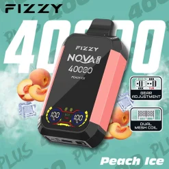 Fizzy Nova Plus 40000 Puffs Disposable Vape Wholesale peach ice