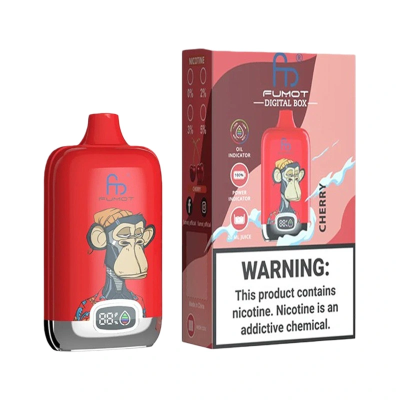 Fumot Digital Box 12000 Puffs Disposable Vape EU Warehouse cherry