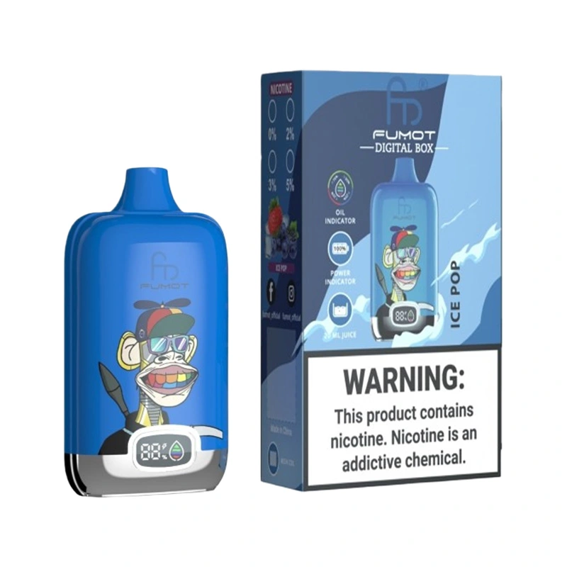 Fumot Digital Box 12000 Puffs Disposable Vape EU Warehouse ice pop