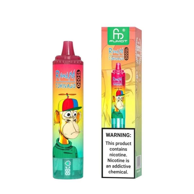 Fumot Randm Tornado 15000 Puffs Disposable Vape EU Warehouse strawberry kiwi
