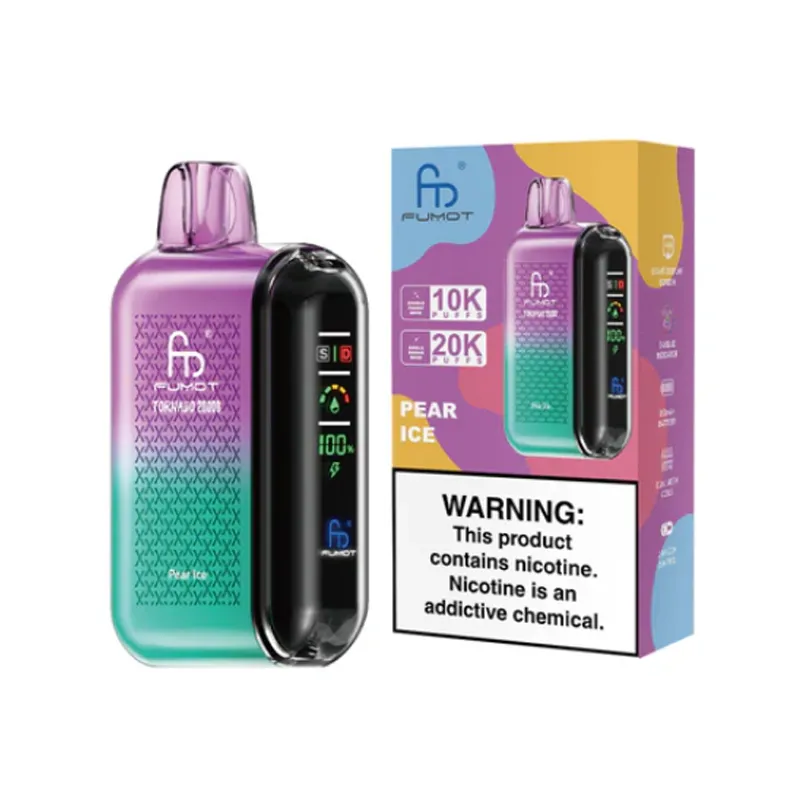 Fumot Tornado 20000 Puffs Disposable Vape EU Warehouse Pear Ice