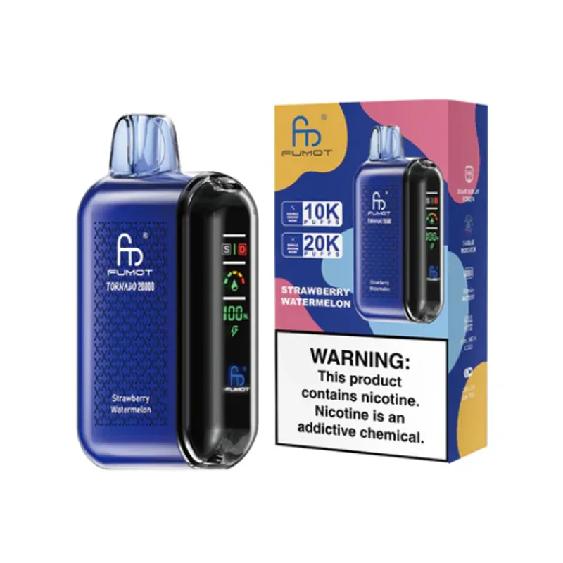 Fumot Tornado 20000 Puffs Disposable Vape EU Warehouse Strawberry Watermelon