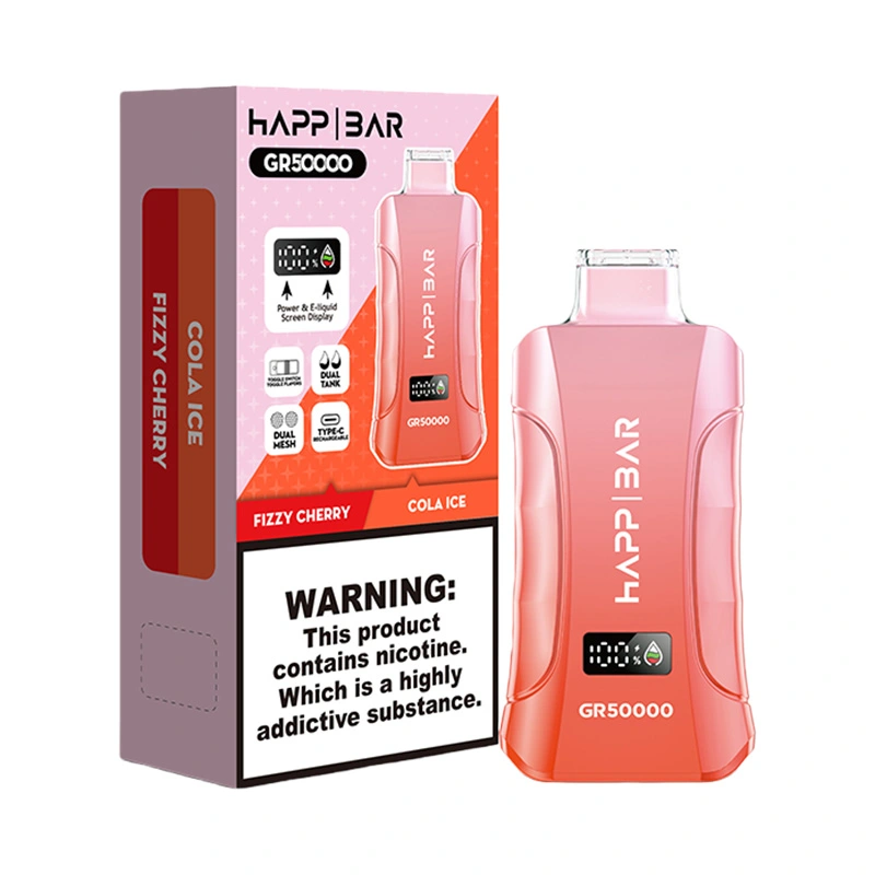 Happ Bar GR50000 50K Puffs Disposable Vape Wholesale Cola Ice & Fizzy Cherry