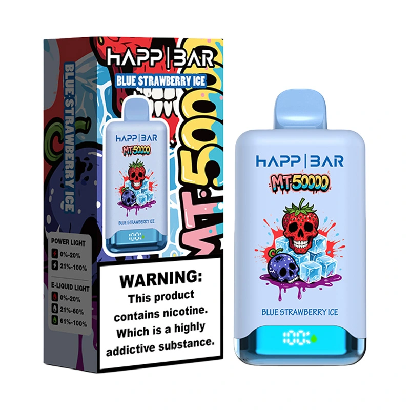 Happ Bar MT50000 50K Puffs Disposable Vape Wholesale Blue Strawberry Ice