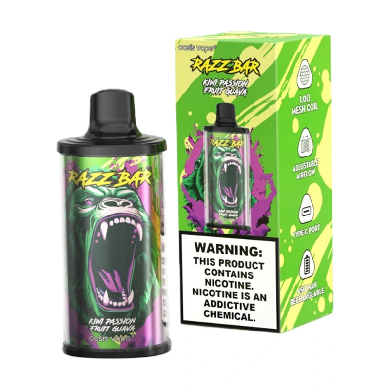 Razz Bar 15000 Puffs 2% 5% Nic Disposable Vape Wholesale kiwi passion fruit guava