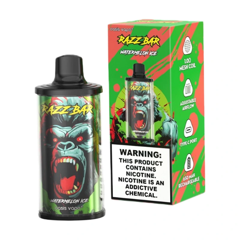 Razz Bar 15000 Puffs 2% 5% Nic Disposable Vape Wholesale watermelon ice