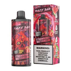 Razz Bar 30000 Puffs 2% 5% Nic Disposable Vape Wholesale Strawberry Watermelon