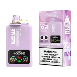 Razz Bar 40000 Puffs Double Flavor Disposable Vape Wholesale Strawberry Watermelon Grape ice
