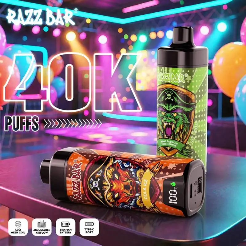 Razz Bar 40K Puffs 2% 5% Nicotine Disposable Vape Wholesale 7
