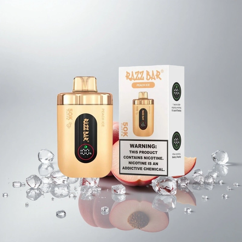 Razz Bar 50000 Puffs Disposable Vape Wholesale Peach Ice