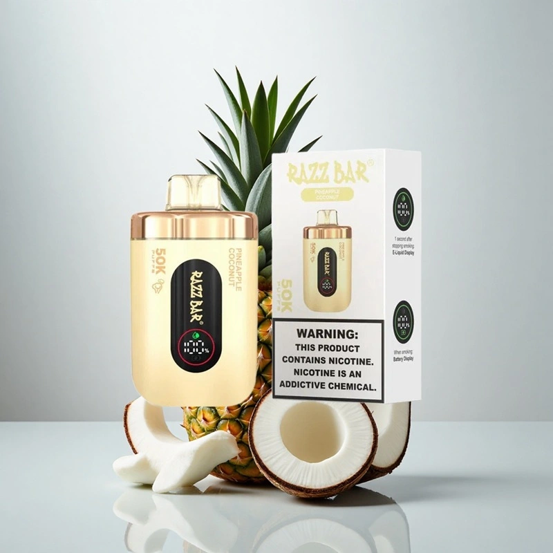Razz Bar 50000 Puffs Disposable Vape Wholesale Pineapple Coconut