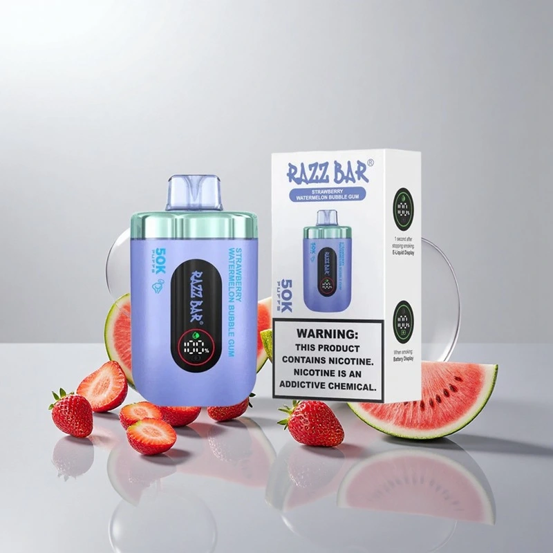 Razz Bar 50000 Puffs Disposable Vape Wholesale Strawberry Watermelon Bubble Gum