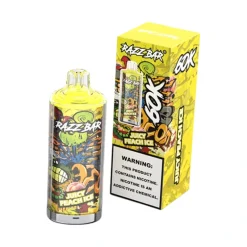 Razz Bar 60K Puffs 2% 5% Nicotine Disposable Vape Wholesale Juicy Peach Ice