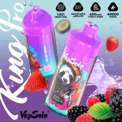 Vapsolo King Pro 40000 Puffs Disposable Vape Wholesale Mixed Berry