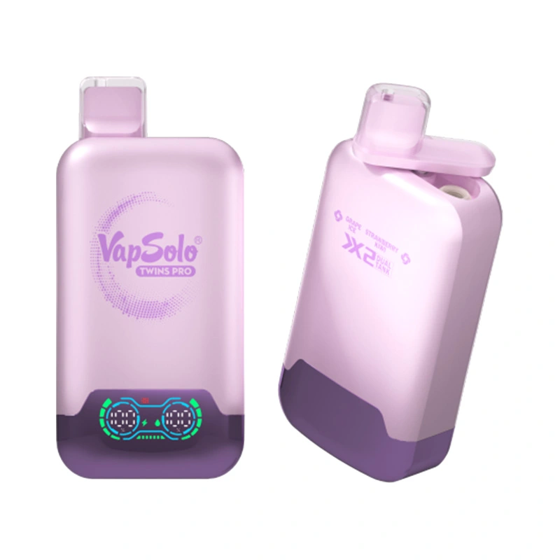 Vapsolo Twins Pro 50000 Puffs Disposable Vape Wholesale Grape Ice Strawberry Kiwi