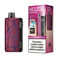 Vozol Neon 45K Puffs Disposable Vape Wholesale EU Warehouse Dragon Fruit Banana Cherry
