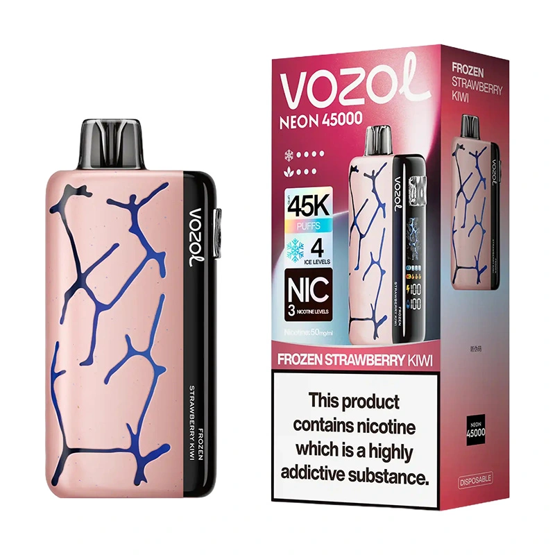 Vozol Neon 45K Puffs Disposable Vape Wholesale EU Warehouse Frozen Strawberry Kiwi