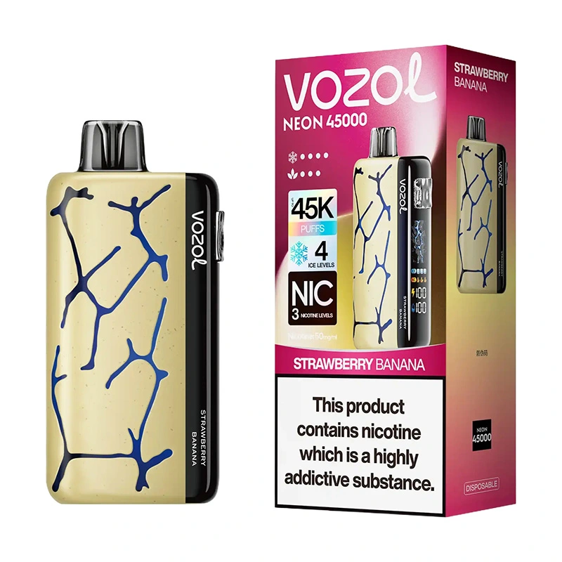 Vozol Neon 45K Puffs Disposable Vape Wholesale EU Warehouse Strawberry Banana