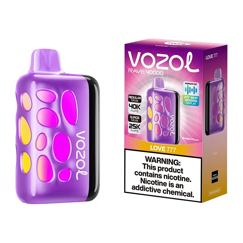 Vozol Rave 40K Puffs Disposable Vape Wholesale EU Warehouse Love 777