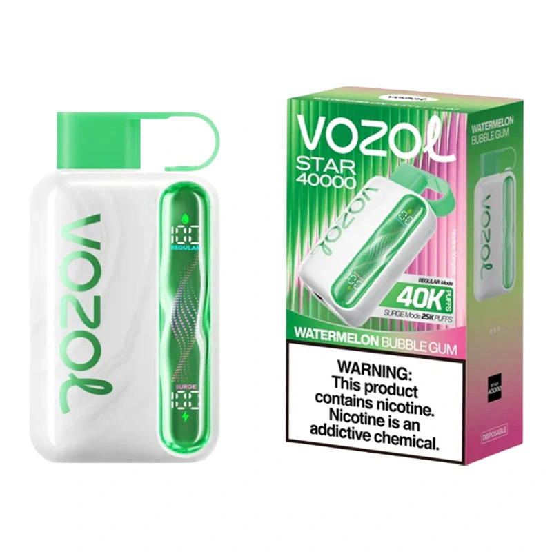 Vozol Star 40K Puffs Disposable Vape Wholesale EU Warehouse Watermelon Bubblegum