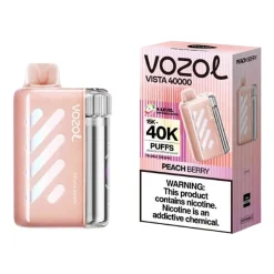 Vozol Vista 40K Puffs Disposable Vape Wholesale EU Warehouse Peach Berry