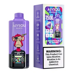 Waspe Aiviou 150K Puffs 6 in 1 Disposable Vape Wholesale Blueberry Ice & Strawberry Kiwi & Cherry Strawberry Ice
