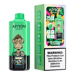 Waspe Aiviou 150K Puffs 6 in 1 Disposable Vape Wholesale Watermelon Ice & Lemon Lime & Lemon Peach