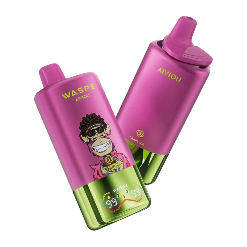 Waspe Aiviou 3in1 60000 Puffs Disposable Vape Wholesale Strawberry Watermelon & Strawberry Raspberry Candy & Grape Ice