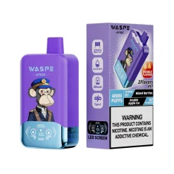Waspe Aiviou 40000 Puffs Double Flavor Disposable Vape Mixed Berries & Double Apple Ice