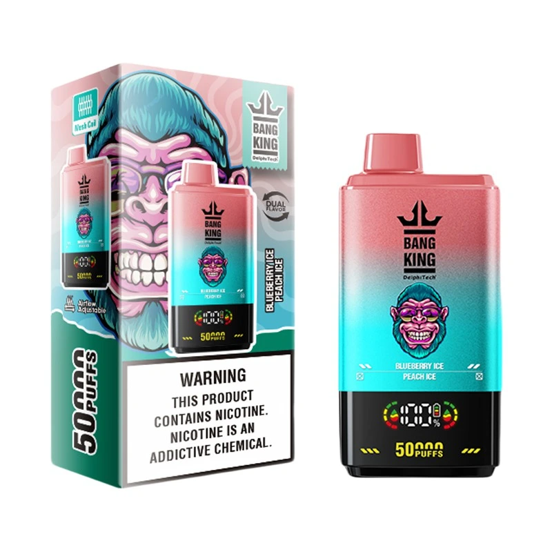 Bang King 50000 Puffs 2 in 1 Disposable Vape Wholesale Blueberry ice & Peach ice