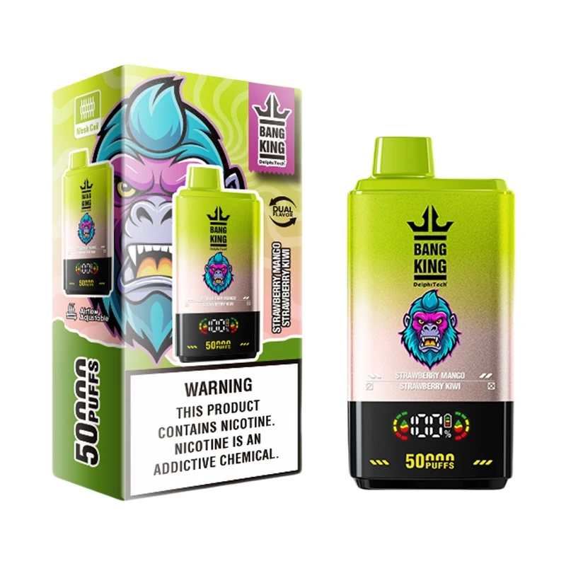 Bang King 50000 Puffs 2 in 1 Disposable Vape Wholesale Strawberry mango & Strawberry kiwi
