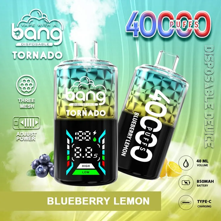 Bang Tornado 40000 Puffs Disposable Vape Wholesale Blueberry Lemon