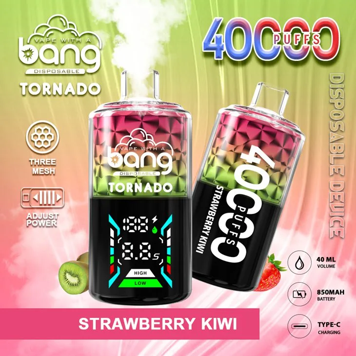 Bang Tornado 40000 Puffs Disposable Vape Wholesale Strawberry Kiwi