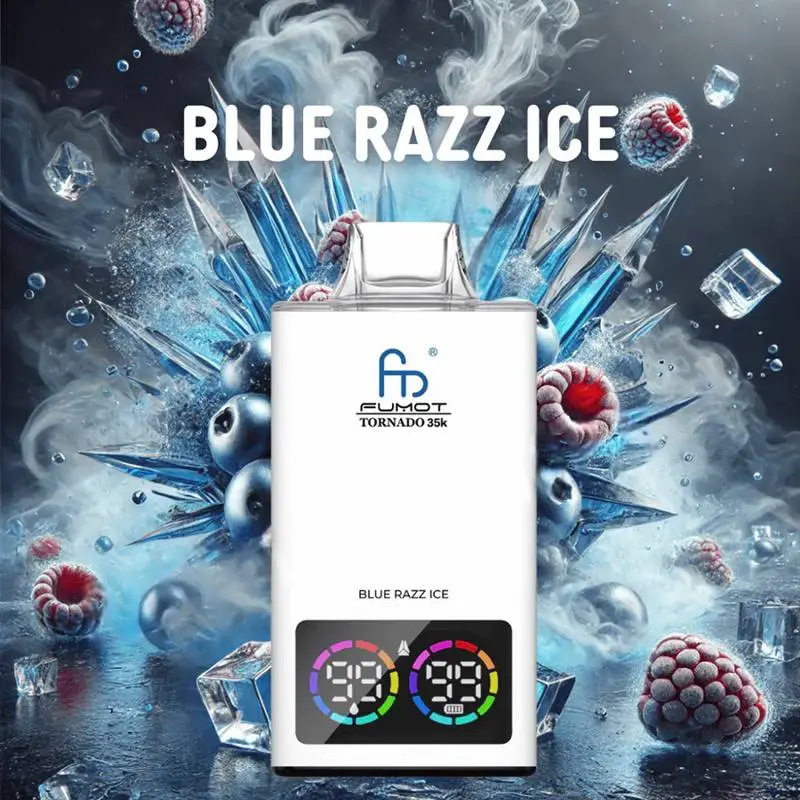 Fumot Tornado 35K Disposable Vape 35000 Puffs Blue Razz Ice