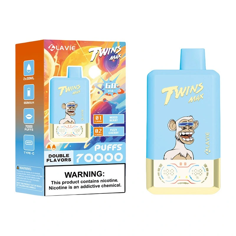Lavie Twins Max 70000 Puffs Disposable Vape Wholesale Mixed Berry& Cherry Cola