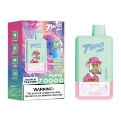 Lavie Twins Max 70000 Puffs Disposable Vape Wholesale Strawberry Watermelon & Blueberry Raspberry