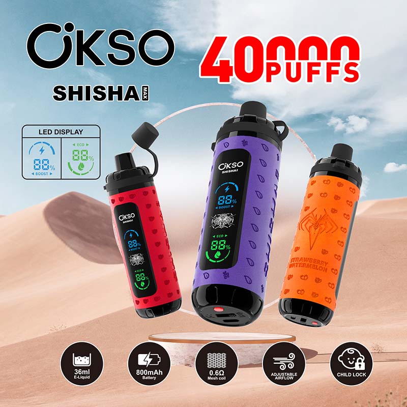 OKSO Shisha Max 40000 40K Puffs Disposable Vape Wholesale 1