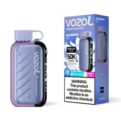 Vozol Gear 50K 50000 Puffs Ice & Sweet Adjustable Vape Blueberry Ice