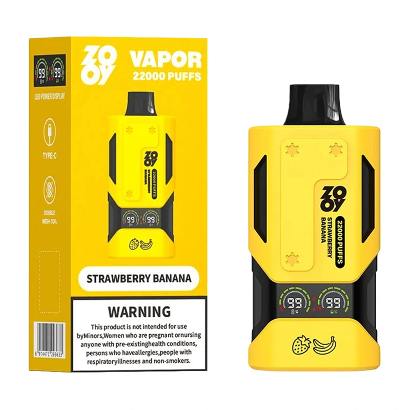 Zooy Vapor 22K Puffs 2% 3% 5% Nic Disposable Vape Wholesale 4