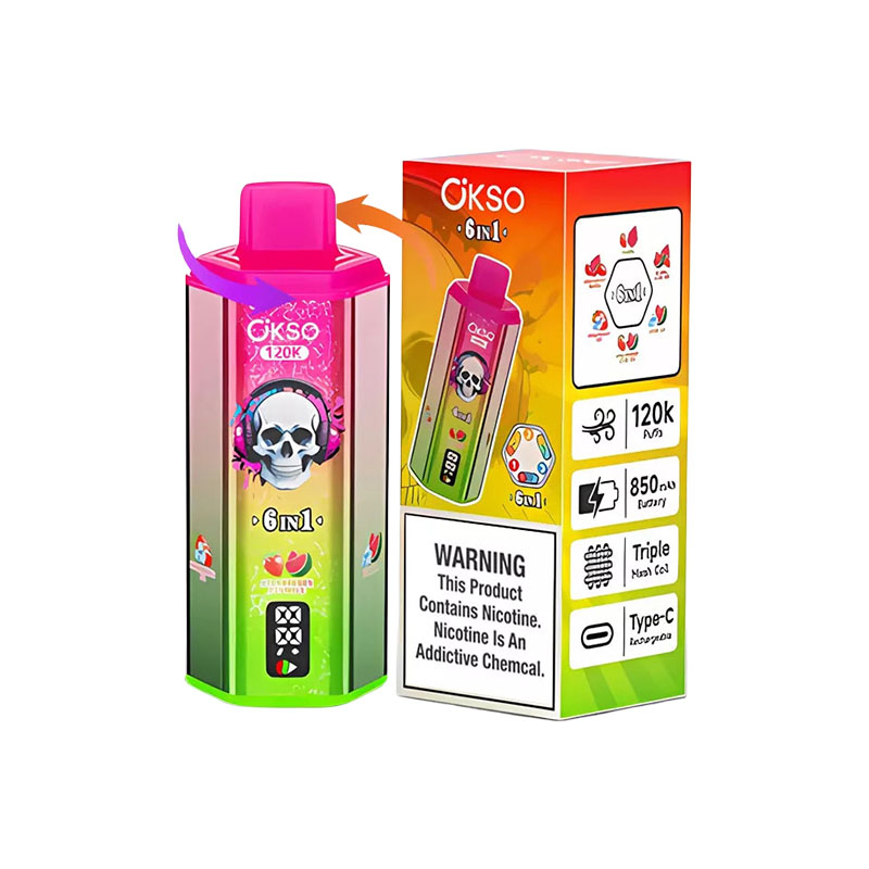 OKSO 120K 6 in 1 120000 Puffs 6 Flavor Vape Wholesale 4